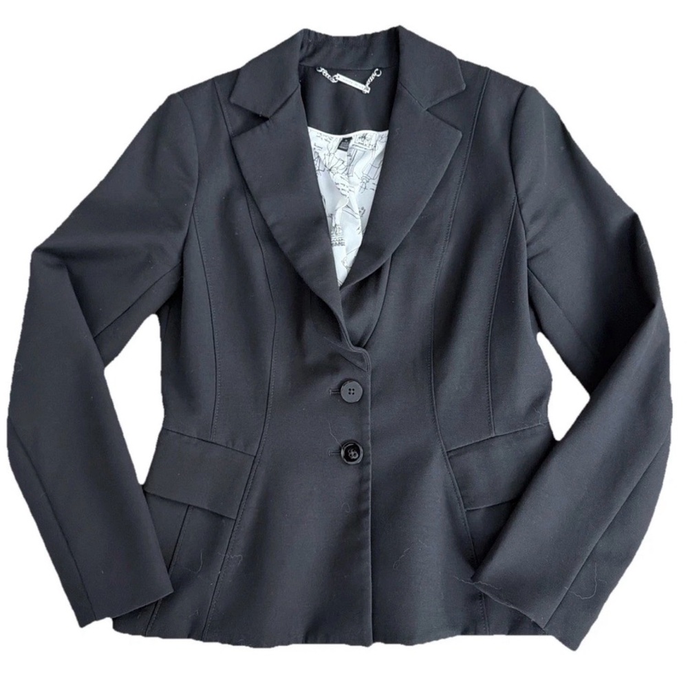 White House Black‎ Market Signature Double Button Tailored Black Blazer Size 8